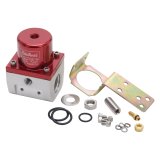 Edelbrock Fuel Pressure Regulator EFI 180 GPH 35-90 PSI -10In/Out -6 Return Red/Clear thumbnail 3