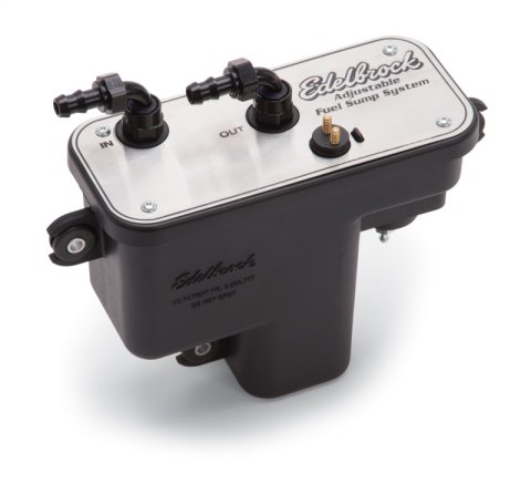 Edelbrock Fuel System Universal Fuel Sump Module Adjustable Fuel Sump Tank Only 255 LPH thumbnail 8