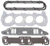 Edelbrock Buick 400-455 Cylinder Head Gasket Set for Use w/ Performer RPM Cylinder Heads thumbnail 1