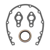 Edelbrock SBC Timing Cover Gasket And Oil Seal Kit thumbnail 1