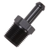 Edelbrock Hose Fittings Straight 1/2In NPT to 3/8In Barb Black Anodize thumbnail 4