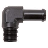 Edelbrock Hose End 90-Degree 3/8In NPT to 1/2In Barb Black Anodize thumbnail 3