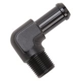 Edelbrock Hose End 90-Degree 3/8In NPT to 1/2In Barb Black Anodize thumbnail 6
