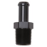 Edelbrock Hose End Straight 1/2In NPT to 1/2In Barb Black Anodize thumbnail 3