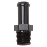 Edelbrock Hose End Straight 3/8In NPT to 1/2In Barb Black Anodize thumbnail 1