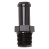 Edelbrock Hose End Straight 3/8In NPT to 1/2In Barb Black Anodize thumbnail 3