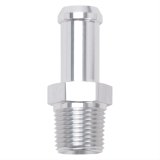 Edelbrock Hose End Straight 3/8In NPT to 1/2In Barb Clear Anodize thumbnail 1