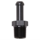 Edelbrock Hose End Straight 3/8In NPT to 3/8In Barb Black Anodize thumbnail 1