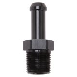 Edelbrock Hose End Straight 3/8In NPT to 3/8In Barb Black Anodize thumbnail 3