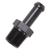 Edelbrock Hose End Straight 3/8In NPT to 3/8In Barb Black Anodize thumbnail 5