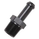 Edelbrock Hose End Straight 3/8In NPT to 3/8In Barb Black Anodize thumbnail 6