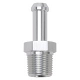Edelbrock Hose End Straight 3/8In NPT to 3/8In Barb Clear Anodize thumbnail 4