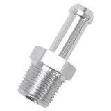 Edelbrock Hose End Straight 3/8In NPT to 3/8In Barb Clear Anodize thumbnail 6