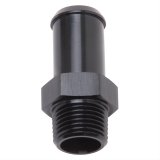 Edelbrock Hose End Straight 3/8In NPT to 5/8In Barb Black Anodize thumbnail 1