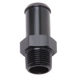 Edelbrock Hose End Straight 3/8In NPT to 5/8In Barb Black Anodize thumbnail 3