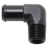 Edelbrock Hose End 90-Deg 1/2In NPT to 1/2In Barb Black Anodize thumbnail 3