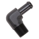 Edelbrock Hose End 90-Deg 1/2In NPT to 1/2In Barb Black Anodize thumbnail 5