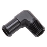 Edelbrock Hose End 90-Deg 1/2In NPT to 1/2In Barb Black Anodize thumbnail 6