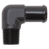 Edelbrock Hose End 90-Deg 1/2In NPT to 3/4In Barb Black Anodize thumbnail 3