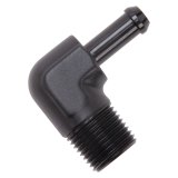 Edelbrock Hose End 90-Deg 1/2In NPT to 3/8In Barb Black Anodize thumbnail 5