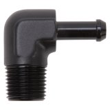 Edelbrock Hose End 90-Deg 1/2In NPT to 3/8In Barb Black Anodize thumbnail 7