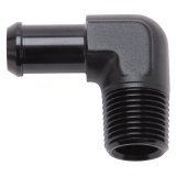Edelbrock Hose End 90-Deg 1/2In NPT to 5/8In Barb Black Anodize thumbnail 4