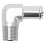 Edelbrock Hose End 90-Deg 1/2In NPT to 5/8In Barb Clear Anodize thumbnail 4