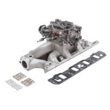 Edelbrock Manifold And Carb Kit Performer RPM Small Block Chevrolet 1957-1986 Natural Finish thumbnail 5