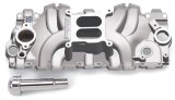 Edelbrock Intake Manifold Single Quad Perf RPM BBC 409 Inwin Lg Port As-Cast thumbnail 4