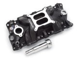 Edelbrock Intake Manifold Perf Eps SBC w/ Oil Fill Tube and Breather Black thumbnail 1