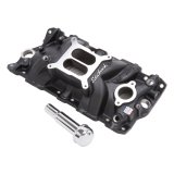 Edelbrock Intake Manifold Perf Eps SBC w/ Oil Fill Tube and Breather Black thumbnail 4