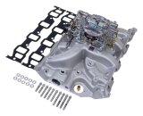 Edelbrock Manifold And Carb Kit Performer RPM Ford FE Natural Finish thumbnail 2