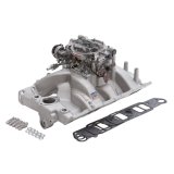 Edelbrock Manifold And Carb Kit Performer RPM Pontiac Natural Finish thumbnail 7