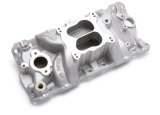 Edelbrock Manifold SBC 23-Degree Marine RPM 1987-1995 w/ Brass thumbnail 3
