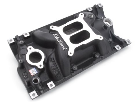 Edelbrock Manifold Performer Eps SB Chevy Vortec Black Finish