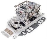 Edelbrock Dual Quad Kit Perf RPM Chevy 409 Inwin Lg Port thumbnail 1