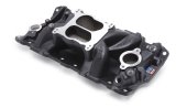 Edelbrock Manifold SBC Performer Air Gap Black thumbnail 2