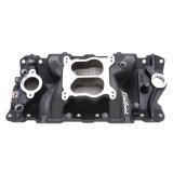 Edelbrock Manifold SBC Performer Air Gap Black thumbnail 4