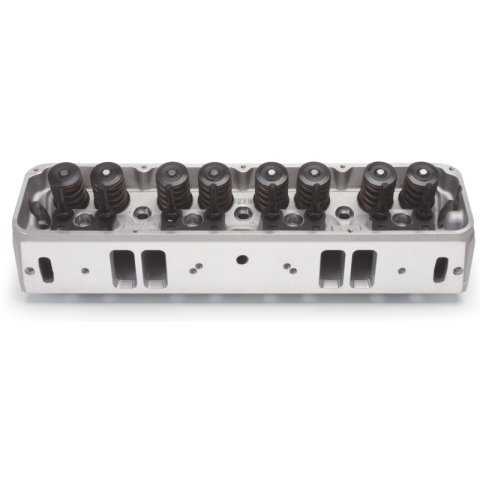 Edelbrock Cyl Head Perf RPM AMC 290 304 343 360 390 401 V-8 w/ Mach Exhst X-Over Complete thumbnail 2