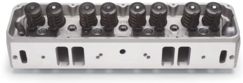 Edelbrock Cyl Head Perf RPM AMC 290 304 343 360 390 401 V-8 w/ Mach Exhst X-Over Complete thumbnail 3