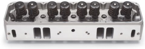 Edelbrock Cyl Head Perf RPM AMC 290 304 343 360 390 401 V-8 w/ Mach Exhst X-Over Complete thumbnail 4