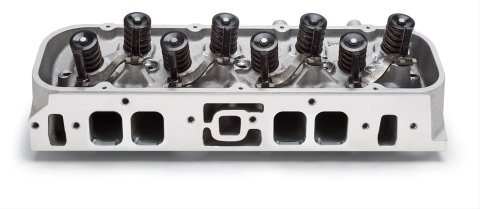 Edelbrock Cylinder Head BBC Performer RPM Oval Port 100cc Complete Single w/ Springs thumbnail 1