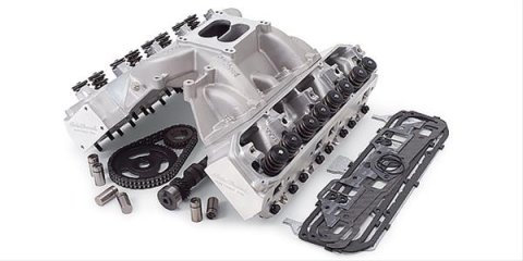 Edelbrock Power Package Top End Kit RPM Series Chrysler 1967-1991 340-418 CI Small Block V8 415Hp+ thumbnail 1