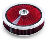 Edelbrock Air Cleaner Pro-Flo High-Flow Series Round Filtered Top Cloth Element 14In Dia X 3 125In thumbnail 2