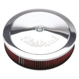 Edelbrock Air Cleaner Pro-Flo Series Round 14 In Diameter Cloth Element 3/8In Dropped Base Chrome thumbnail 6