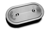 Edelbrock Air Cleaner Pro-Flo Series Oval Steel Top 13 5In X 7In X 3 5In Dual Carburetor Chrome thumbnail 1