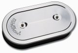 Edelbrock Air Cleaner Pro-Flo Series Oval Steel Top 13 5In X 7In X 3 5In Dual Carburetor Chrome thumbnail 3
