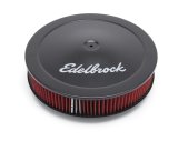 Edelbrock Air Cleaner Pro-Flo Series Round 14 In Diameter Cloth Element 3/8Indropped Base Black thumbnail 1