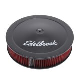 Edelbrock Air Cleaner Pro-Flo Series Round 14 In Diameter Cloth Element 3/8Indropped Base Black thumbnail 3