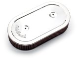 Edelbrock Air Cleaner Pro-Flo Series Oval Steel Top Cloth Element 13 5In X 7In X 3 5In Chrome thumbnail 7
